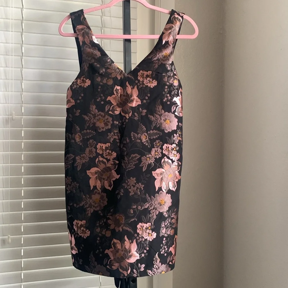 Urban outfitters jacquie jaquard floral tie back dress xs - Picture 6 of 13